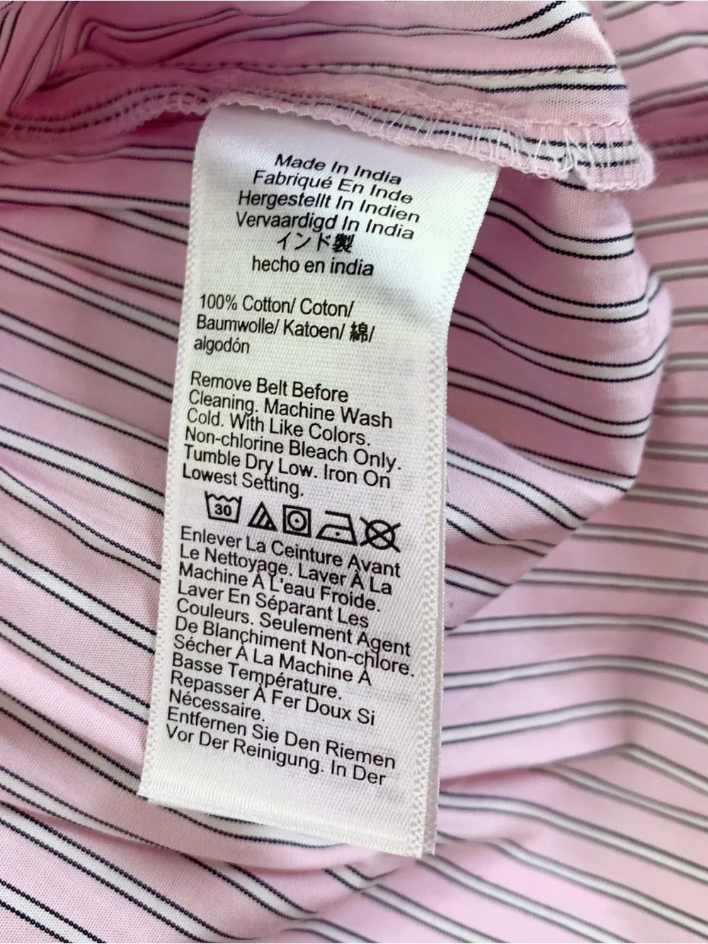 J crew women's 8 Tiered shirt-dress in striped cotton poplin long sleeve belted